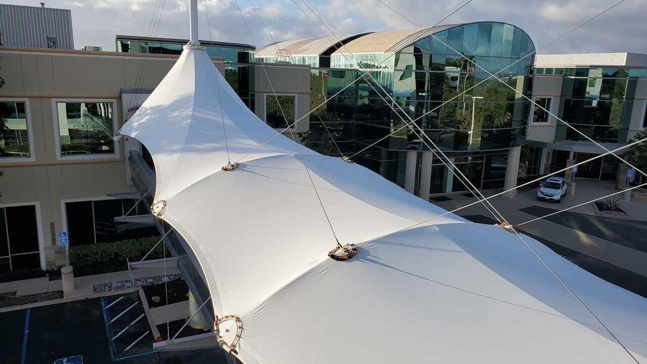 Large Canopy & Tensile Structure Cleaning